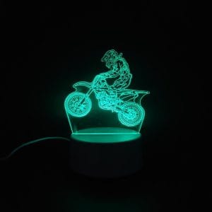 Dirt Bike Acrylic Lamp