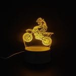 Dirt Bike Acrylic Lamp