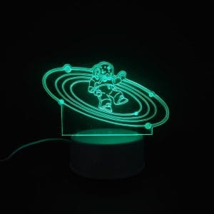 Astronaut in Space Acrylic Lamp