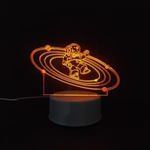 Astronaut in Space Acrylic Lamp