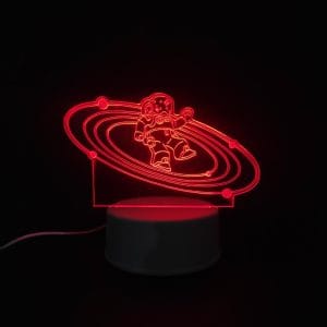 Astronaut in Space Acrylic Lamp