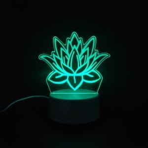 Lotus Acrylic Lamp