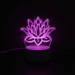 Lotus Acrylic Lamp