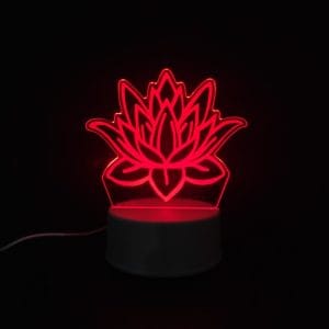 Lotus Acrylic Lamp