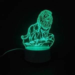 Lion Acrylic Lamp