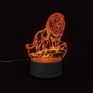 Lion Acrylic Lamp