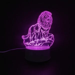 Lion Acrylic Lamp