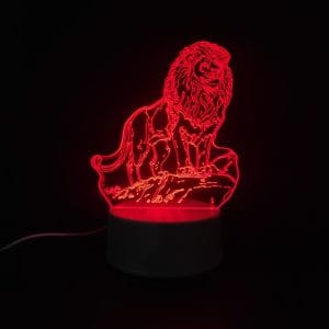 Lion Acrylic Lamp