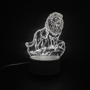Lion Acrylic Lamp