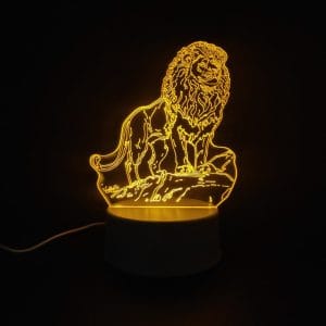 Lion Acrylic Lamp