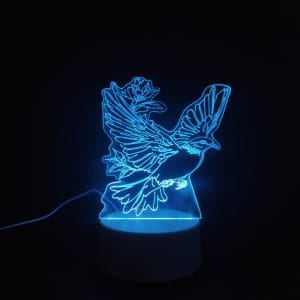 Pigeon Acrylic Lamp