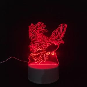 Pigeon Acrylic Lamp