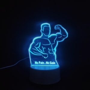 No Pain, No Gain Acrylic Lamp