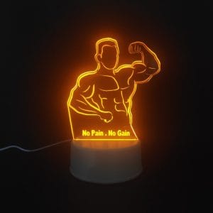 No Pain, No Gain Acrylic Lamp