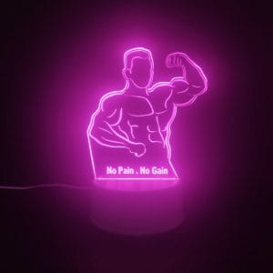 No Pain, No Gain Acrylic Lamp