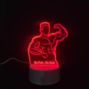 No Pain, No Gain Acrylic Lamp