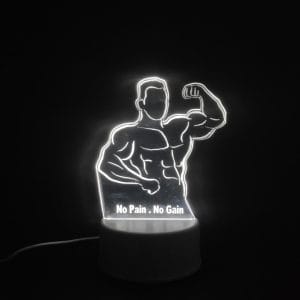 No Pain, No Gain Acrylic Lamp