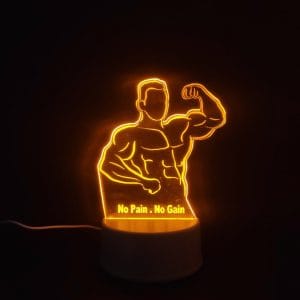 No Pain, No Gain Acrylic Lamp
