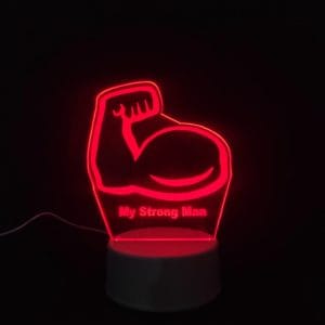 My Strong Man Acrylic Lamp