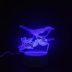 Sparrow Acrylic Lamp