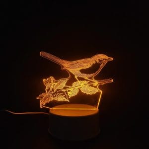 Sparrow Acrylic Lamp