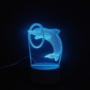 Dolphin Acrylic Lamp