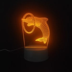 Dolphin Acrylic Lamp