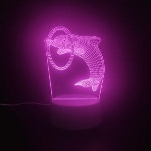 Dolphin Acrylic Lamp