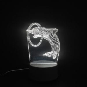 Dolphin Acrylic Lamp