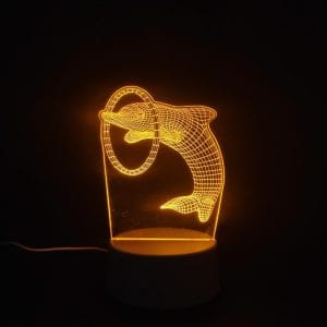 Dolphin Acrylic Lamp