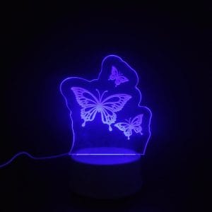 Butterflies Acrylic Lamp