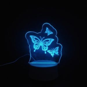 Butterflies Acrylic Lamp