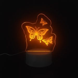Butterflies Acrylic Lamp