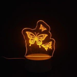 Butterflies Acrylic Lamp