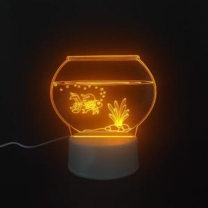 Fish Bowl Acrylic Lamp