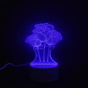 Flowers Acrylic Lamp