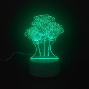 Flowers Acrylic Lamp