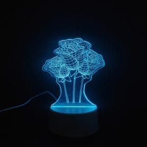 Flowers Acrylic Lamp
