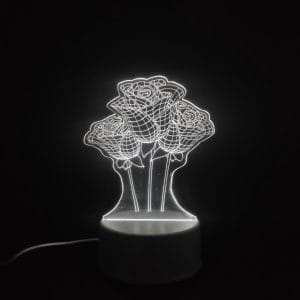 Flowers Acrylic Lamp