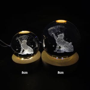 Cat Crystal Ball Lamp