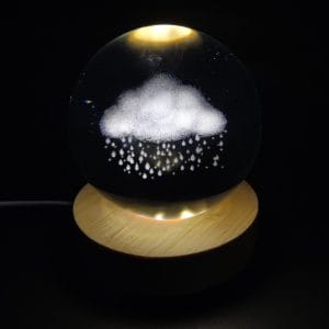 Rainy Cloud Crystal Ball Lamp