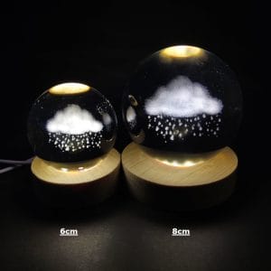 Rainy Cloud Crystal Ball Lamp
