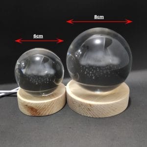 Rainy Cloud Crystal Ball Lamp