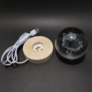 I Love You Crystal Ball Lamp