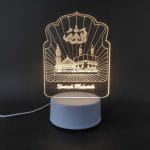 Holy Mosques with Umrah Mubarik Acrylic Lamp