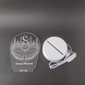Khana Kaaba with Umrah Mubarik Acrylic Lamp