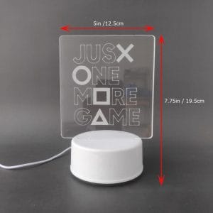 One More Game Acrylic Lamp