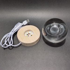Saturn Crystal Ball Lamp