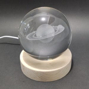 Saturn Crystal Ball Lamp