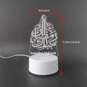 Ramadan Mubarak Acrylic Lamp